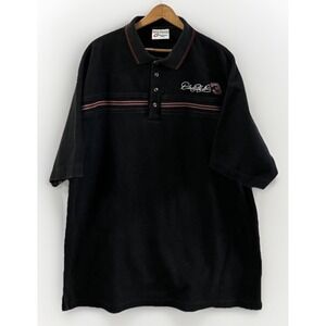 Vintage DALE EARNHARDT #3 GM Goodwrench Signature Heavy Black Polo Shirt‎ XL